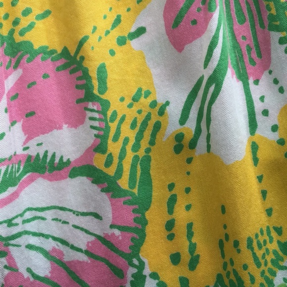 Vintage Lilly Pulitzer Elastic Waist Floral Pants - Picture 4 of 9